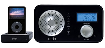 Illustration for article titled iPod Dock Bracket, Sonic Impact T24 Vs. Eton Sound 100 iPod